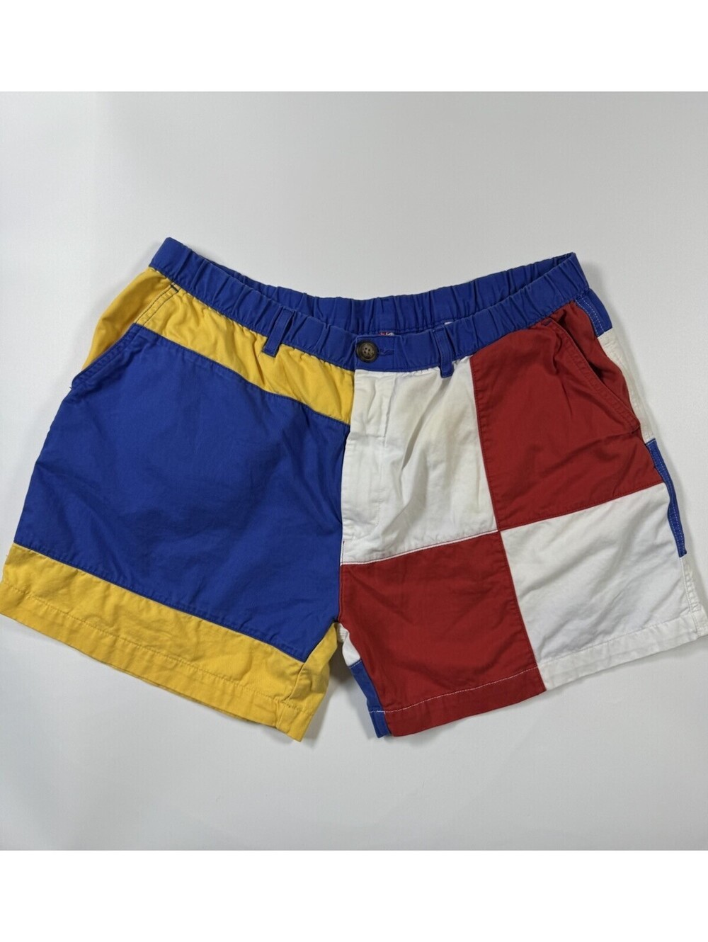 Chubbies Man Overboard Shorts Mens XL Colorblock Checkerboard  5” Inseam USA